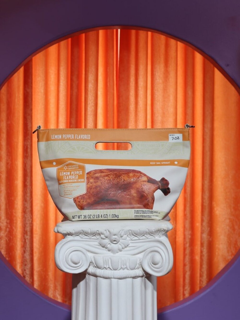 NWT Walmart Lemon Pepper Rotisserie Chicken Purse - Walmart Deli Bag